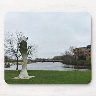 Milwaukee River, West Bend, Wisconsin Mouse Pad