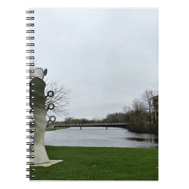 Milwaukee River, West Bend, Wisconsin Notebook (Front)