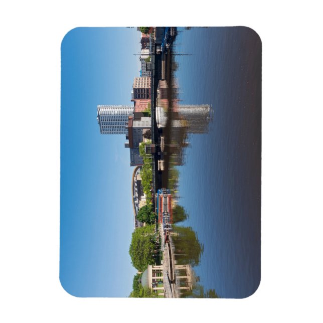 milwaukee riverfront and state street bridge  magnet (Vertical)