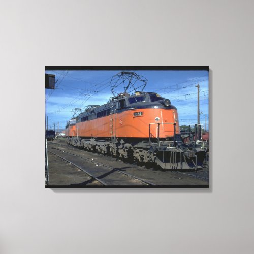 Milwaukee Road boxcab electric E34A_Trains Canvas Print