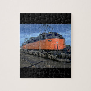 Milwaukee Road boxcab, electric #E34A_Trains Jigsaw Puzzle