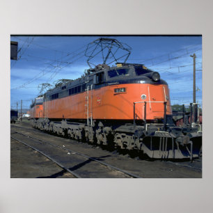 Milwaukee Road boxcab, electric #E34A_Trains Poster