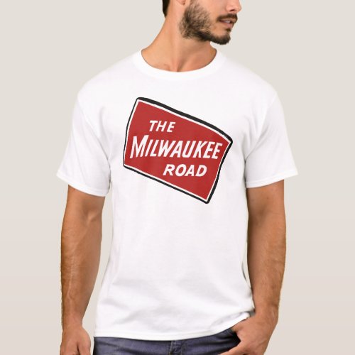 Milwaukee Road Railway Sign 2 T_Shirt