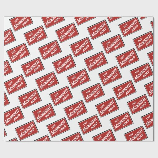 Milwaukee Road Railway Sign 2 Wrapping Paper | Zazzle