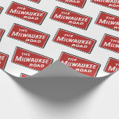Milwaukee Road Railway Sign 2 Wrapping Paper | Zazzle