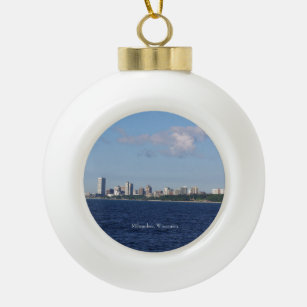 Milwaukee Skyline ball or snowflake ornament