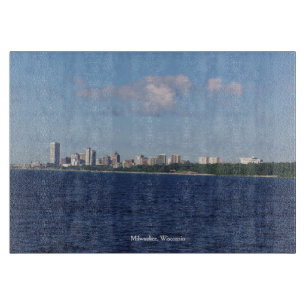 Milwaukee Skyline cutting board