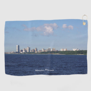 Milwaukee Skyline golf towel