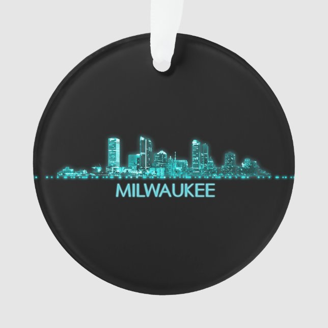 Milwaukee Skyline Ornament (Front)