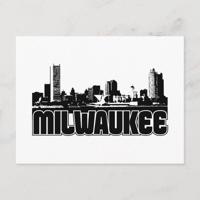 Milwaukee Skyline Postcard (Front)