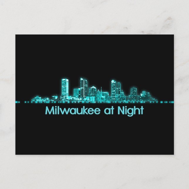 Milwaukee Skyline Postcard (Front)