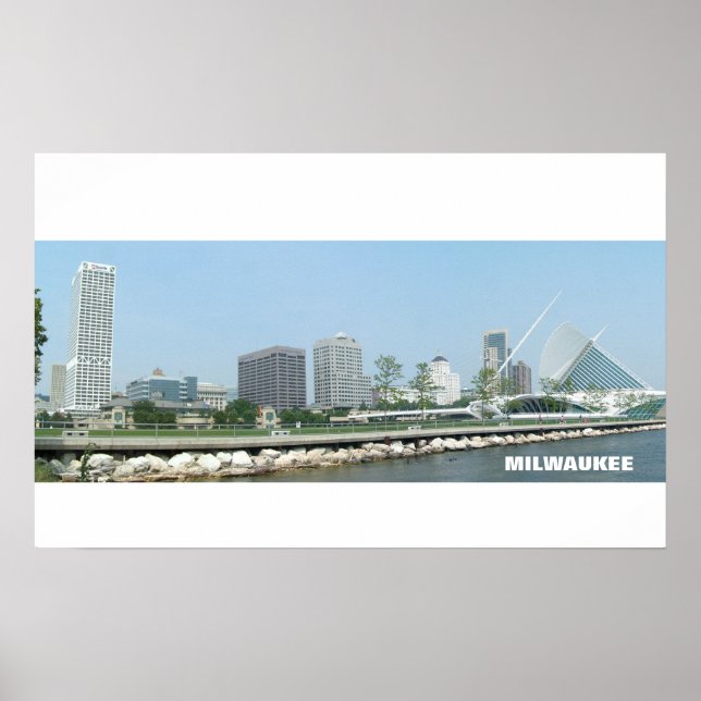 Milwaukee Skyline Poster (Front)