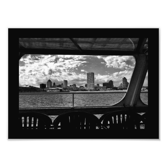 Milwaukee Skyline View Photo Print (Front)
