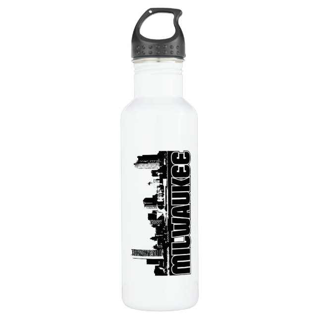 Milwaukee Skyline Water Bottle (Front)