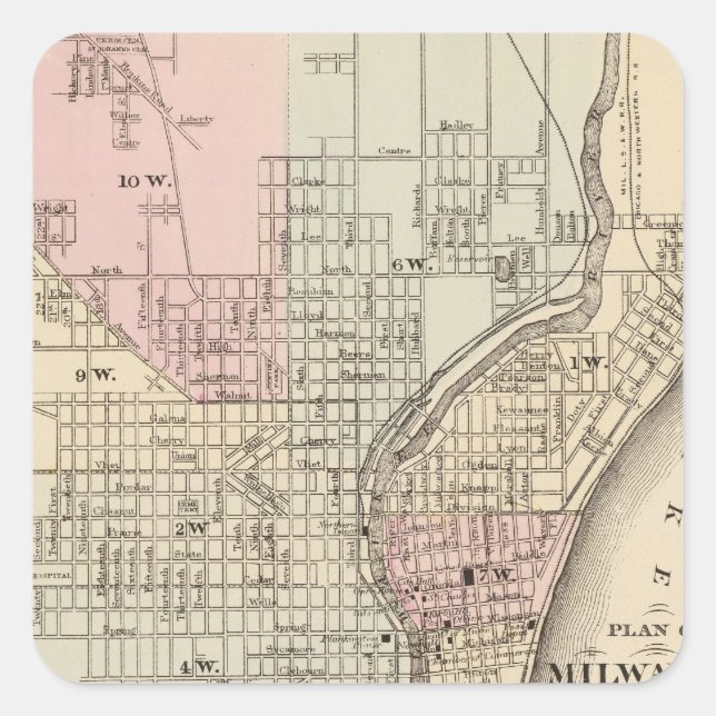 Milwaukee Square Sticker (Front)