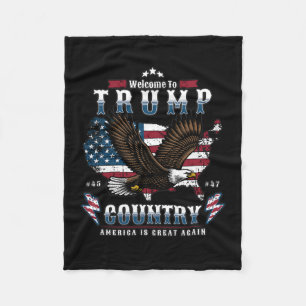 Milwaukee Trump Country Flag Body Pillow Men Women Fleece Blanket