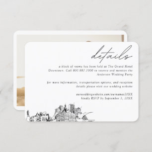 Milwaukee Wedding Hotel Room Block Details Enclosure Card