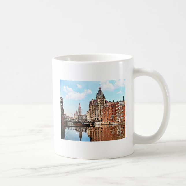 Milwaukee WI - River from Sycamore St, Milwaukee Coffee Mug (Right)