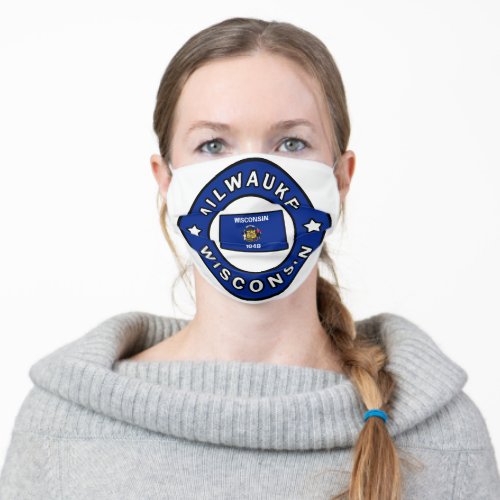 Milwaukee Wisconsin Adult Cloth Face Mask