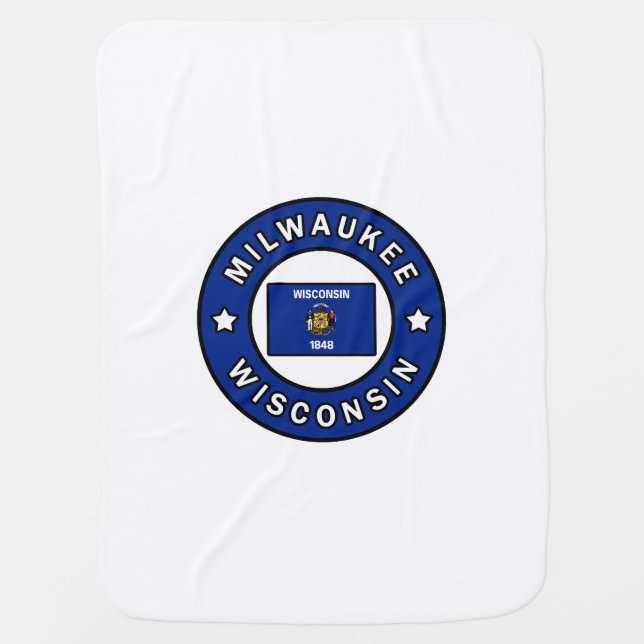 Milwaukee Wisconsin Baby Blanket (Front)