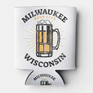 Milwaukee Wisconsin Beer City Can Cooler