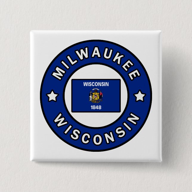 Milwaukee Wisconsin Button (Front)