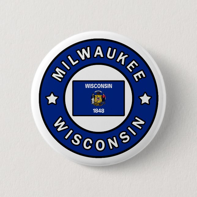 Milwaukee Wisconsin Button (Front)