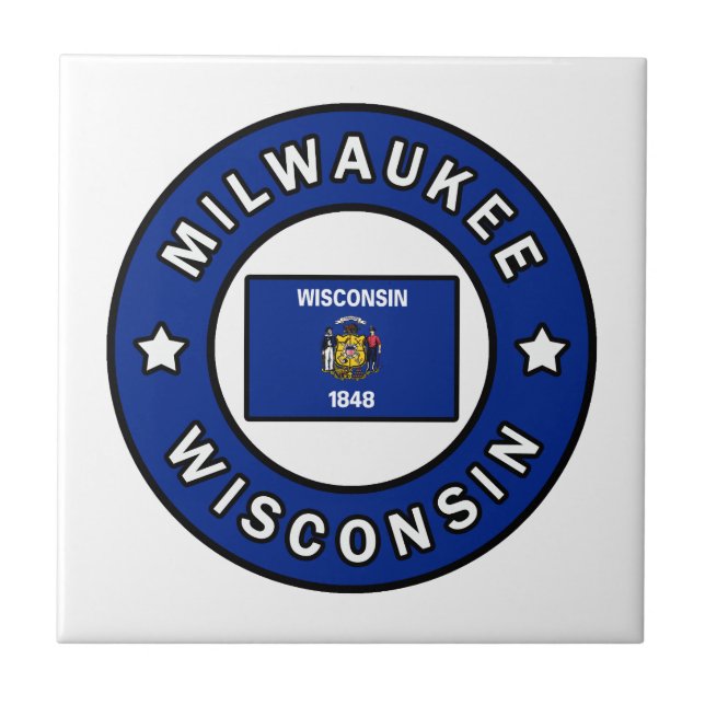 Milwaukee Wisconsin Ceramic Tile (Front)