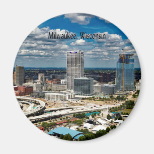 Milwaukee, Wisconsin cityscape Magnet