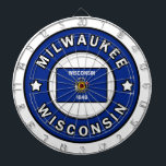 Milwaukee Wisconsin Dart Board<br><div class="desc">Milwaukee Wisconsin</div>