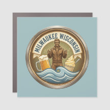  Milwaukee Wisconsin Emblem - Bronze Fonz 