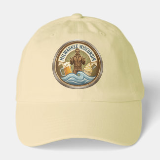  Milwaukee Wisconsin Emblem - Bronze Fonz  Hat
