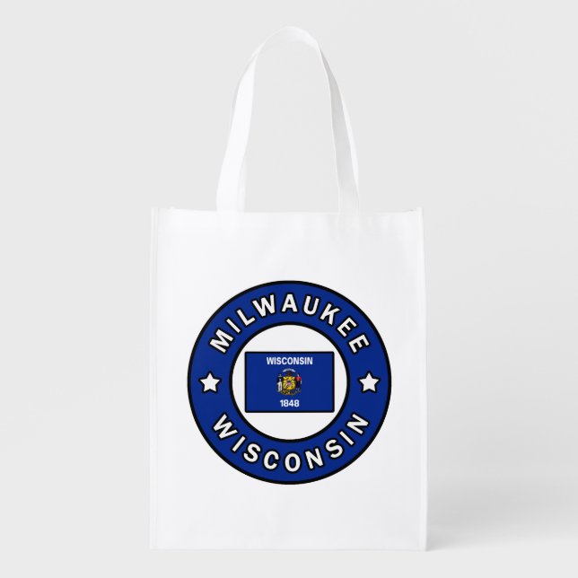 Milwaukee Wisconsin Grocery Bag (Front)
