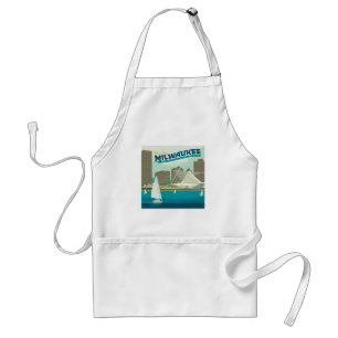 Milwaukee Wisconsin Harbor Brew City Adult Apron