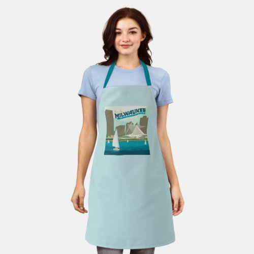 Milwaukee Wisconsin Harbor  Brew City Apron