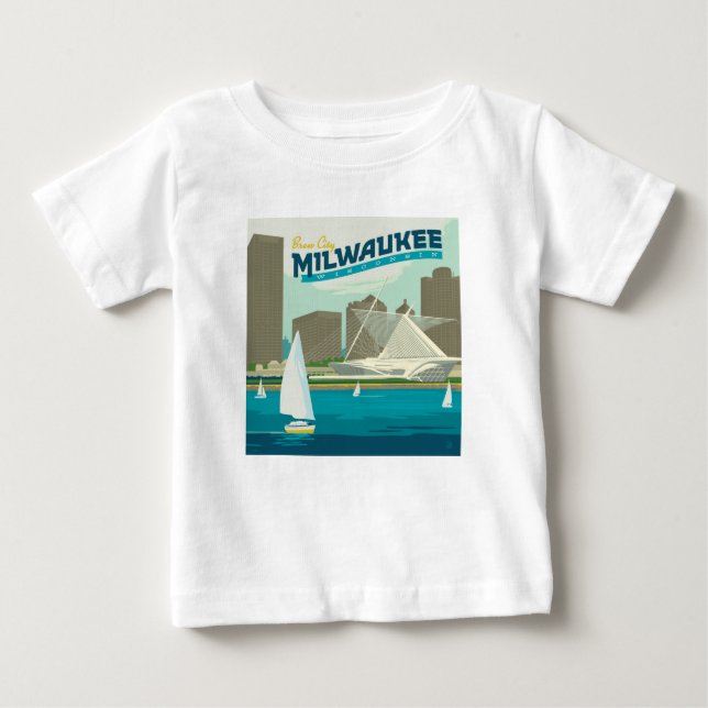 Milwaukee Wisconsin Harbor | Brew City Baby T-Shirt (Front)