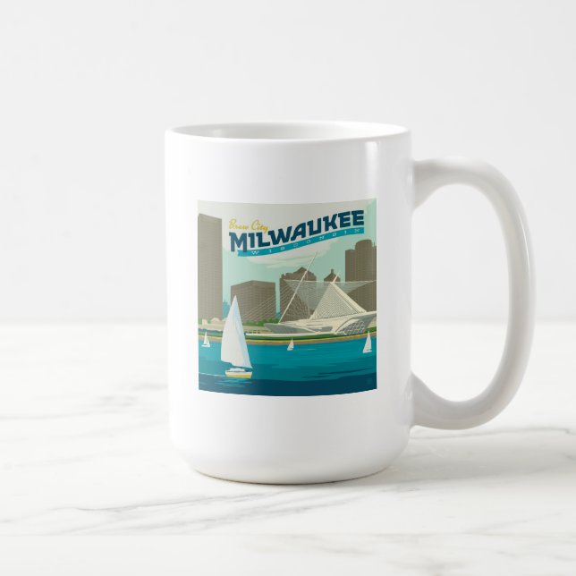 Milwaukee Wisconsin Harbor | Brew City Coffee Mug (Right)