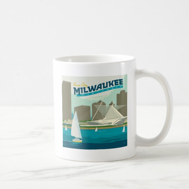 Milwaukee Wisconsin Harbor | Brew City Coffee Mug (Right)