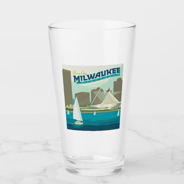 Milwaukee Wisconsin Harbor | Brew City Glass (Front)