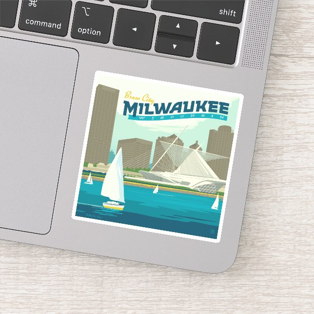 Milwaukee Wisconsin Harbor | Brew City Sticker (Detail)