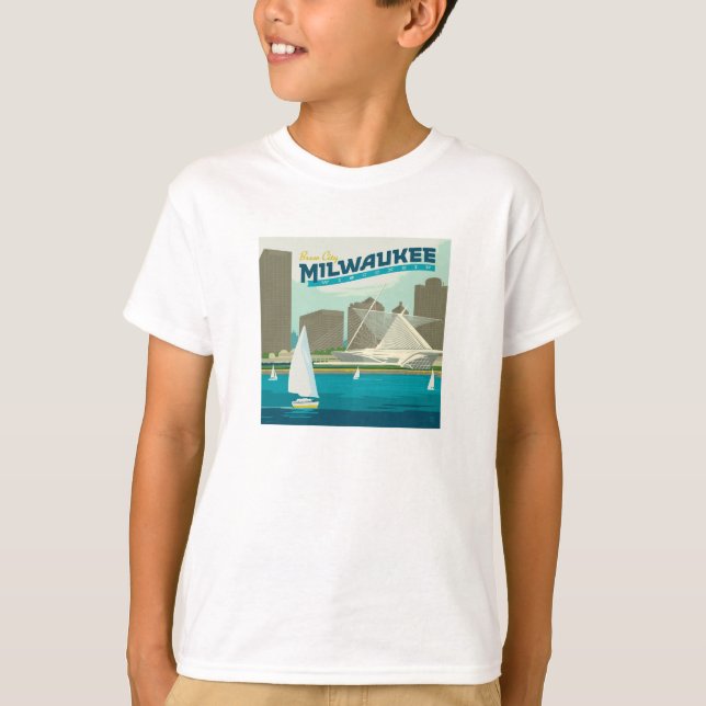 Milwaukee Wisconsin Harbor | Brew City T-Shirt (Front)