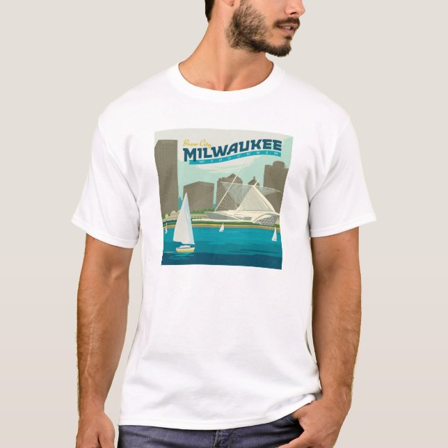 Milwaukee Wisconsin Harbor | Brew City T-Shirt (Front)