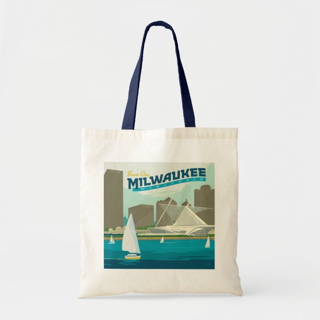 Milwaukee Wisconsin Harbor | Brew City Tote Bag (Front)