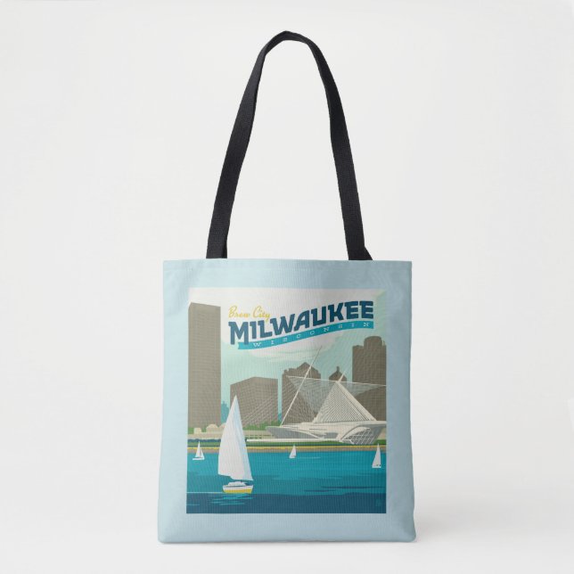 Milwaukee Wisconsin Harbor | Brew City Tote Bag (Front)