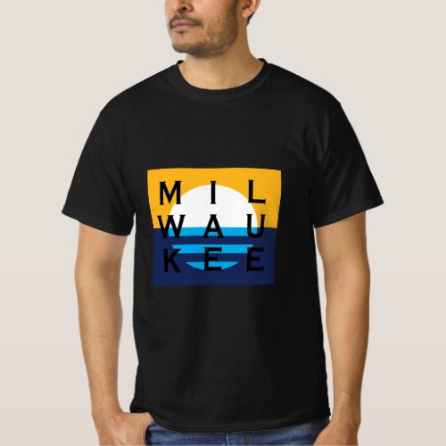 Milwaukee Wisconsin Is Home Peoples Flag  T_Shirt