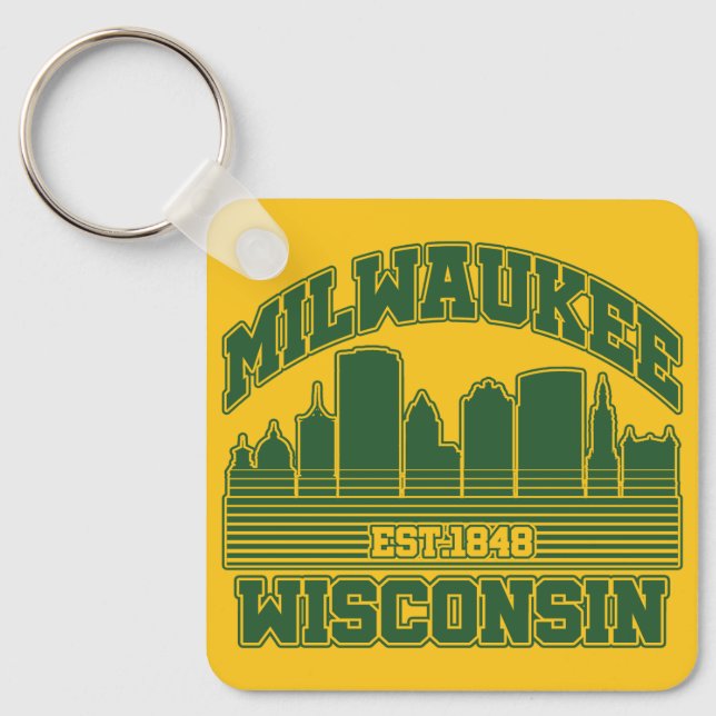 Milwaukee,Wisconsin Keychain (Front)