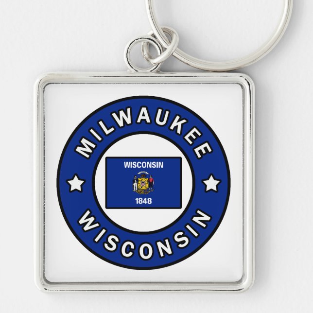 Milwaukee Wisconsin Keychain (Front)