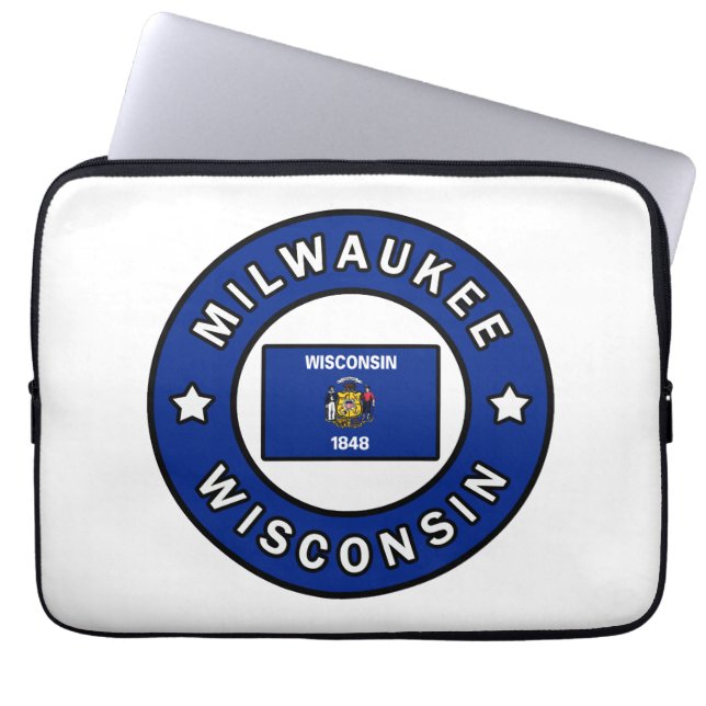 Milwaukee Wisconsin Laptop Sleeve (Front)