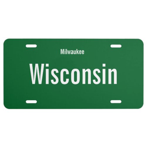Milwaukee Wisconsin License Plate