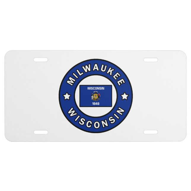 Milwaukee Wisconsin License Plate (Front)